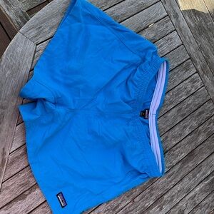 Patagonia, size medium, blue shorts.